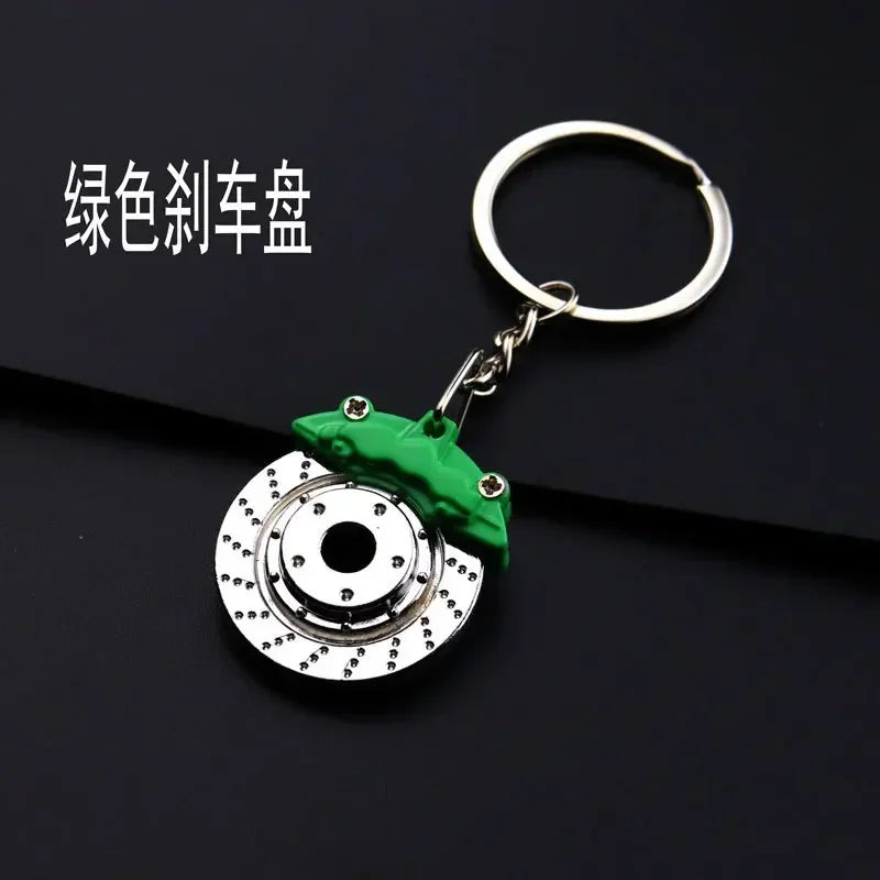 Creative Metal Car Keychain — Zinc Alloy Turbo, Gearbox & Brake Disc Pendant for Men’s Birthday or Dad Gift