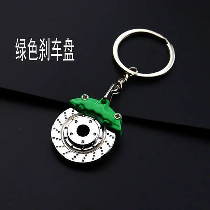 Creative Metal Car Keychain — Zinc Alloy Turbo, Gearbox & Brake Disc Pendant for Men’s Birthday or Dad Gift