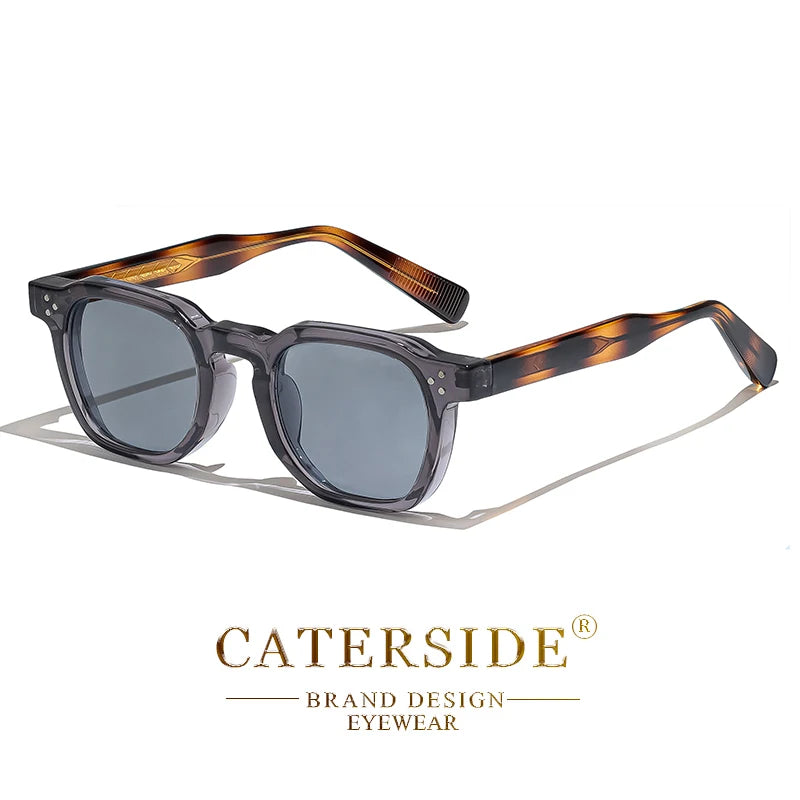 CATERSIDE Small Frame Square Sunglasses - Fashion Unisex Eyewear for Travel, Parties & Business