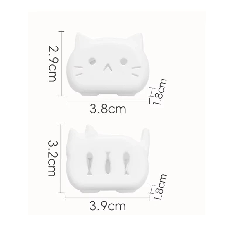4/8PCS Cat Toothbrush Covers - Cute Kitty Travel Toothbrush Head Protector & Hygienic Storage Case
