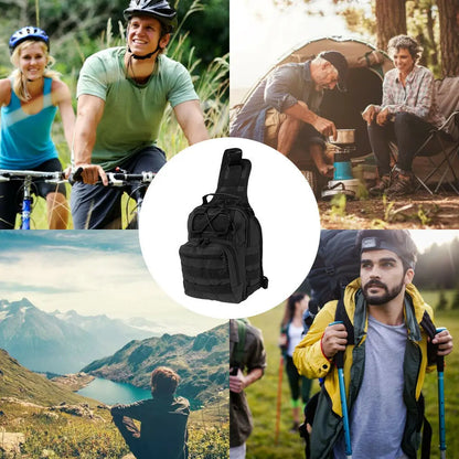 Men’s Waterproof Outdoor Crossbody Chest Bag – Sports Bike Shoulder Handbag