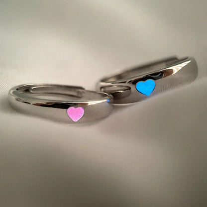 New Silver Couple Rings - Sun & Moon Adjustable Open Ring for Men & Women, Wedding & Fashion Jewelry Gift