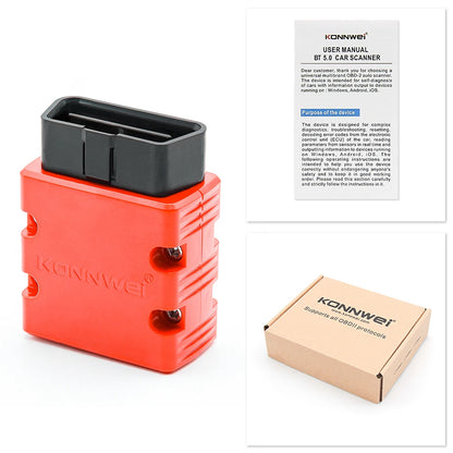 KONNWEI ELM327 V1.5 OBD2 Bluetooth Car Diagnostic Tool – KW902 Code Reader for Android & iOS