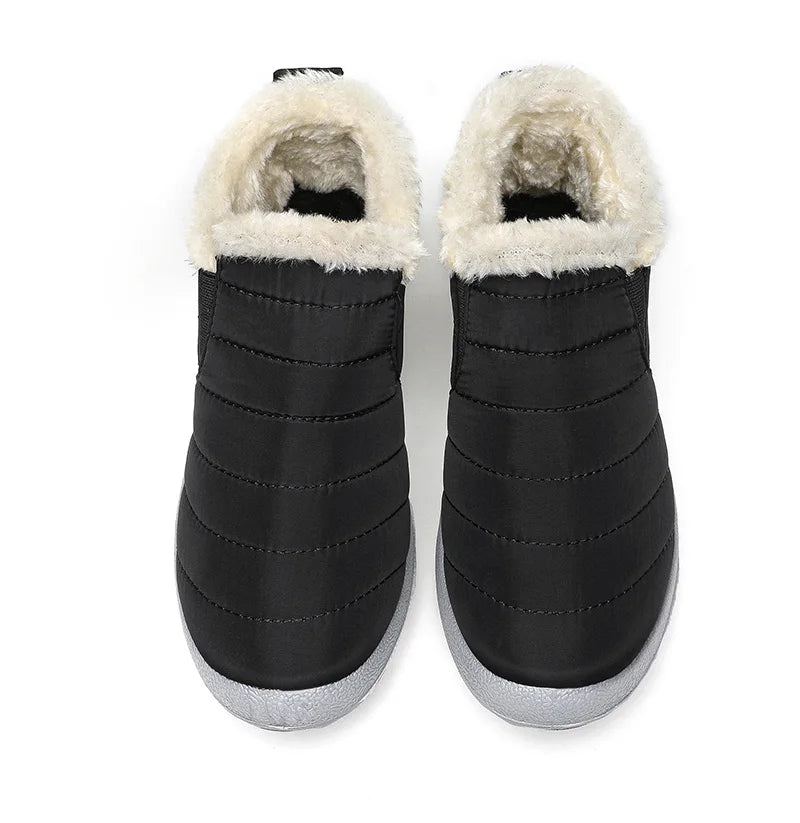 Men’s Winter Ankle Boots — Warm Fur Lined Snow Boots, Casual Shoes for Men and Couples