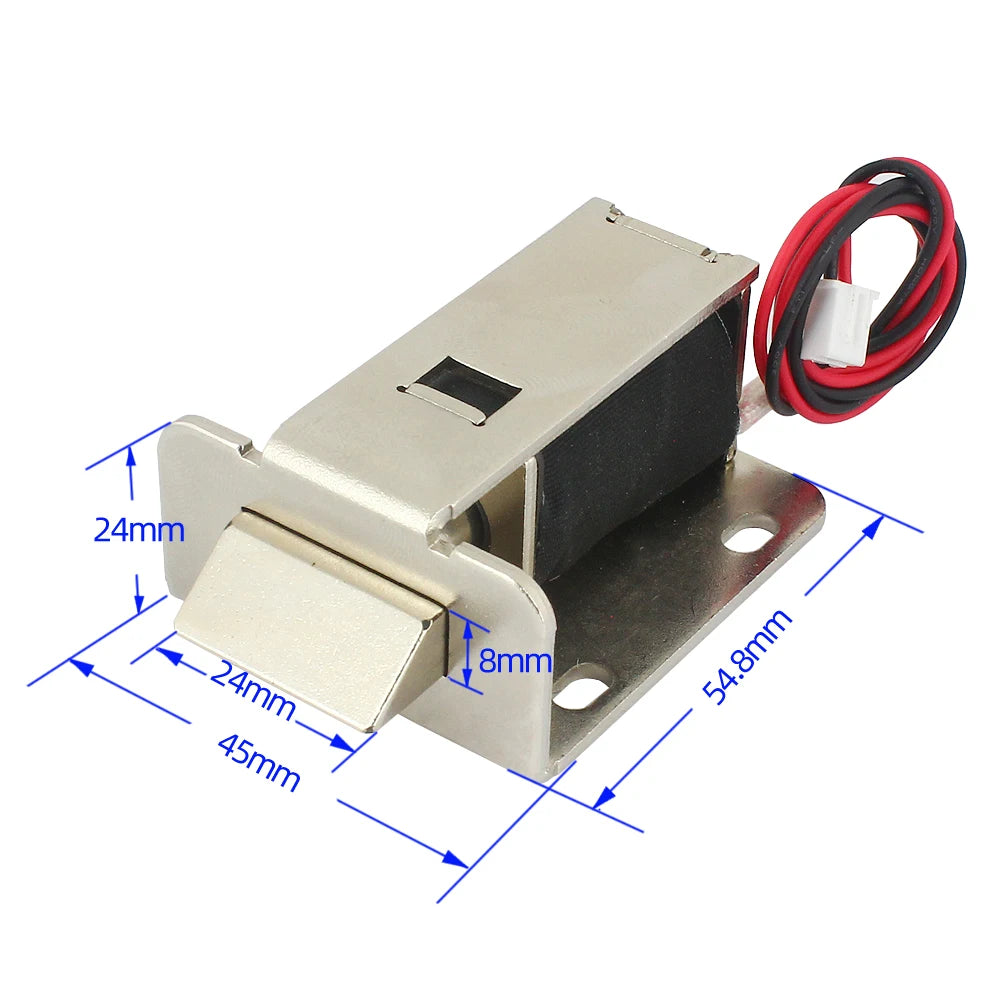 DC 12V/24V Electromagnetic Door Lock — Heavy Duty Electric Lock with 150KG Pulling Force for Access Control