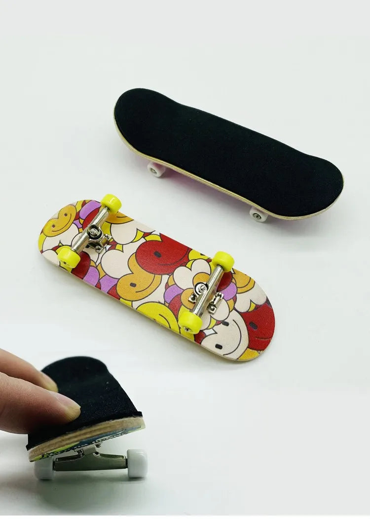 Creative Mini Finger Skateboard – Colorful Maple Fingerboard with Double Rocker, Sport Bearings & Palm Slide Board