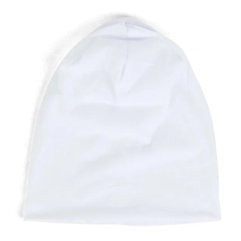 Solid Polyester Beanie - Unisex Casual Beanie Hat for Men & Women | Thin Skullies Cap