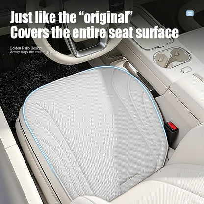 LEIBOO Breathable Car Seat Cushion - Universal Summer Seaweed Fiber Seat Protector with Non-Slip, Wear-Resistant Design
