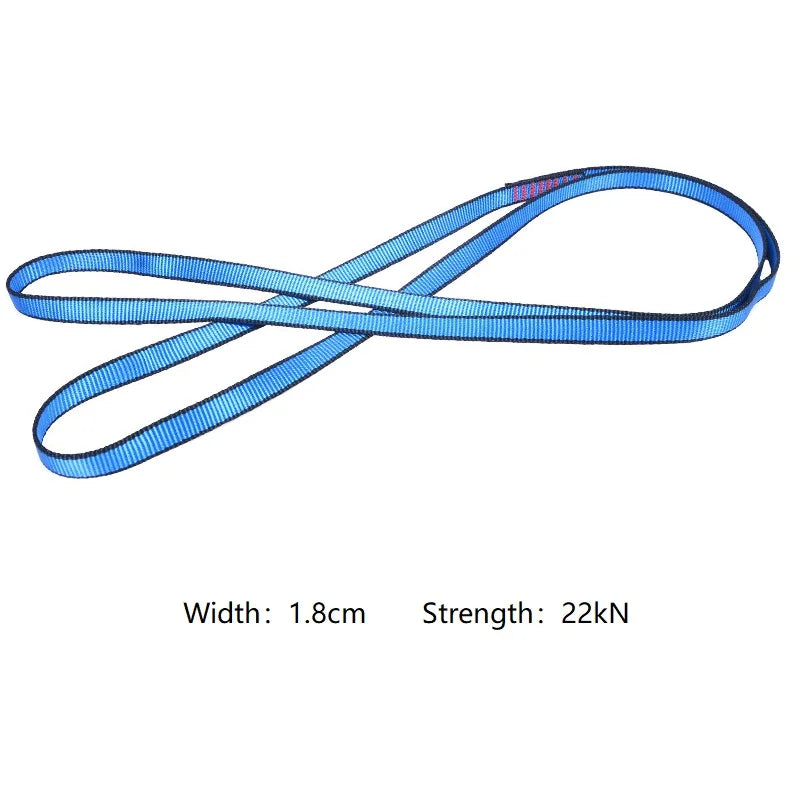 22kN Rock Climbing Sling Belt – High Strength Polyester Protective Belt for Professional Outdoor Equipment