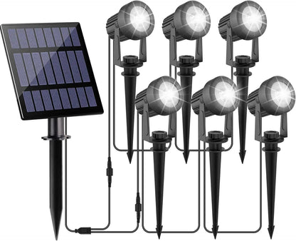 3000K RGB Solar LED Spotlight – Waterproof IP65 Outdoor Solar Garden Wall Light
