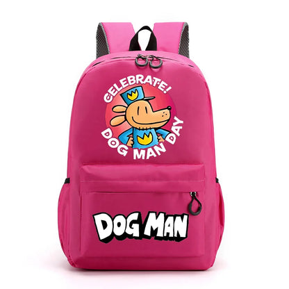 New Dog Man Kids Backpack — Large-Capacity Cartoon Schoolbag for Boys, Children’s School Supplies & Gifts