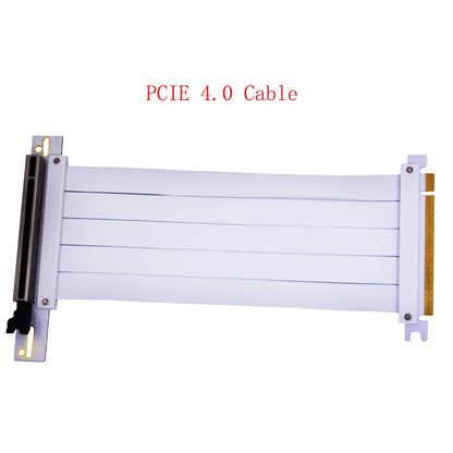 TISHRIC PCIe X16 Extension Cable - Shielded PCIe 4.0/3.0 Graphics Card Riser Cord