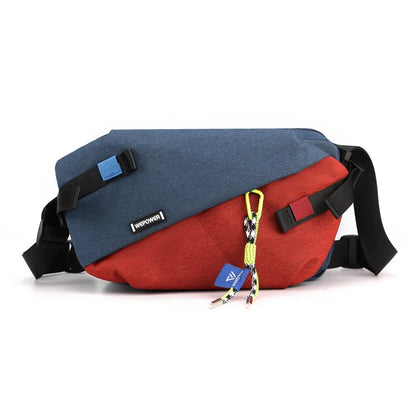 2024 High-Quality Nylon Panelled Waist Pack – Unisex Chest & Crossbody Bag for Outdoor Travel