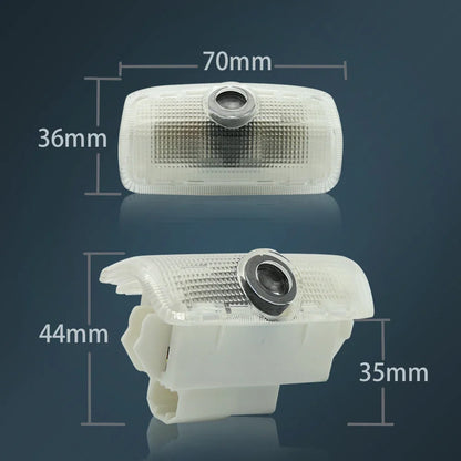 2PCS Car LED Door Projector Lights – Ghost Shadow Courtesy Lamp for Nissan Patrol Y62 2012–2021, Car Door Welcome Logo Accessories