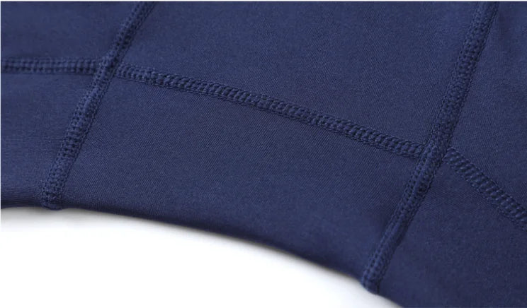 Winter Men's Thermal Underwear – Fleece Compression Tights & Warm Long Pants (3XL)