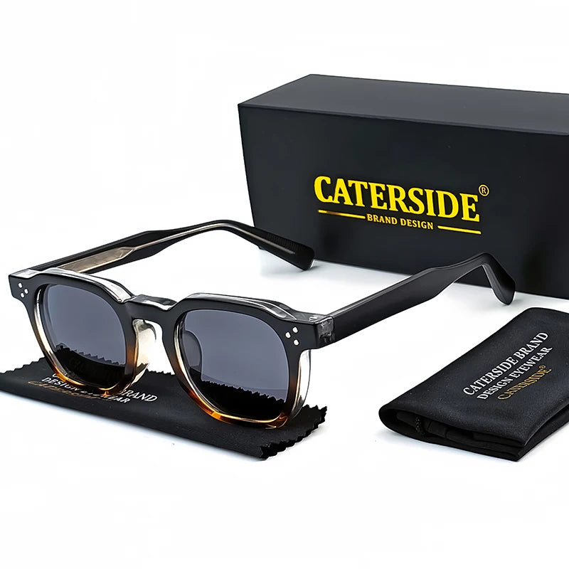 CATERSIDE Small Frame Square Sunglasses - Fashion Unisex Eyewear for Travel, Parties & Business