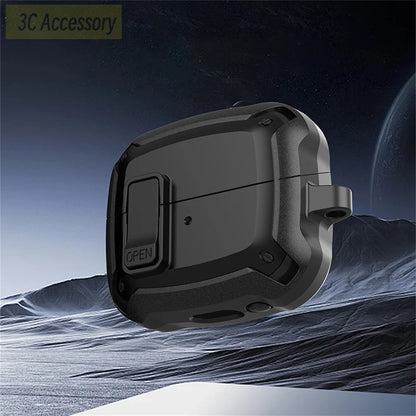 Military-Grade Shockproof Case for Samsung Galaxy Buds 3/3 Pro – Secure Lock Protective Cover for Men