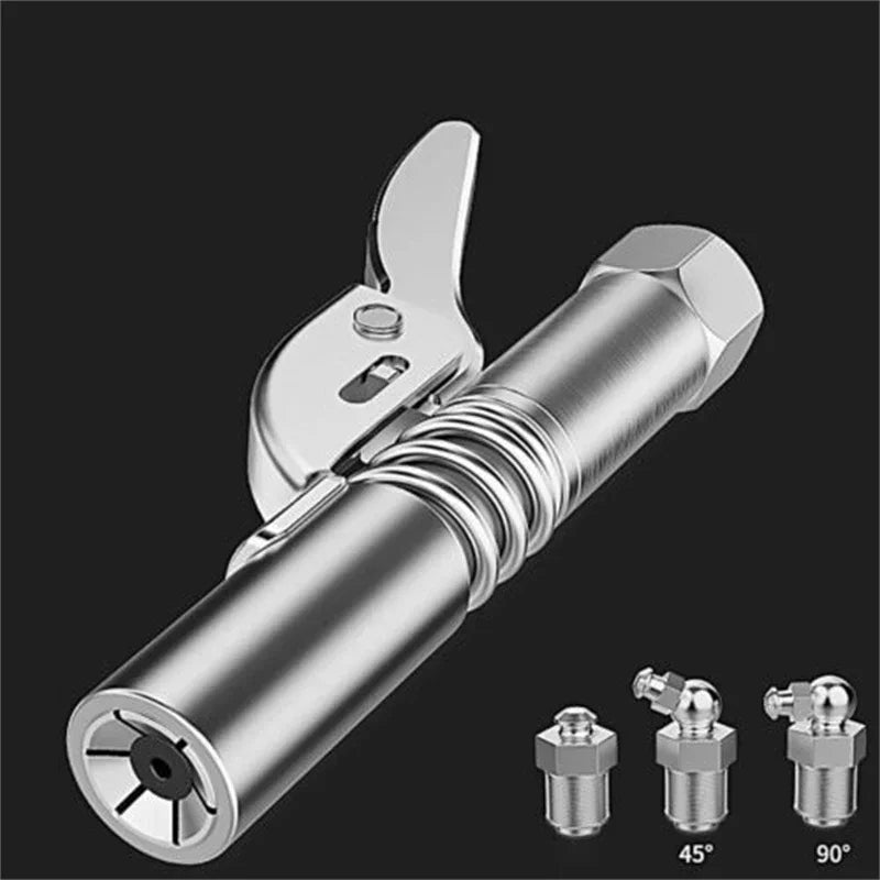 12000PSI High Pressure Grease Coupler Nozzle – Hose Pump Syringe, NPT1/8 Adapter for Brake Oil Change & Car Maintenance