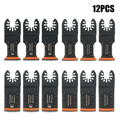 Tooth Oscillating Saw Blade Kit - 10-39PCS Carbide Multitool Blades for Wood PVC & Metal Cutting
