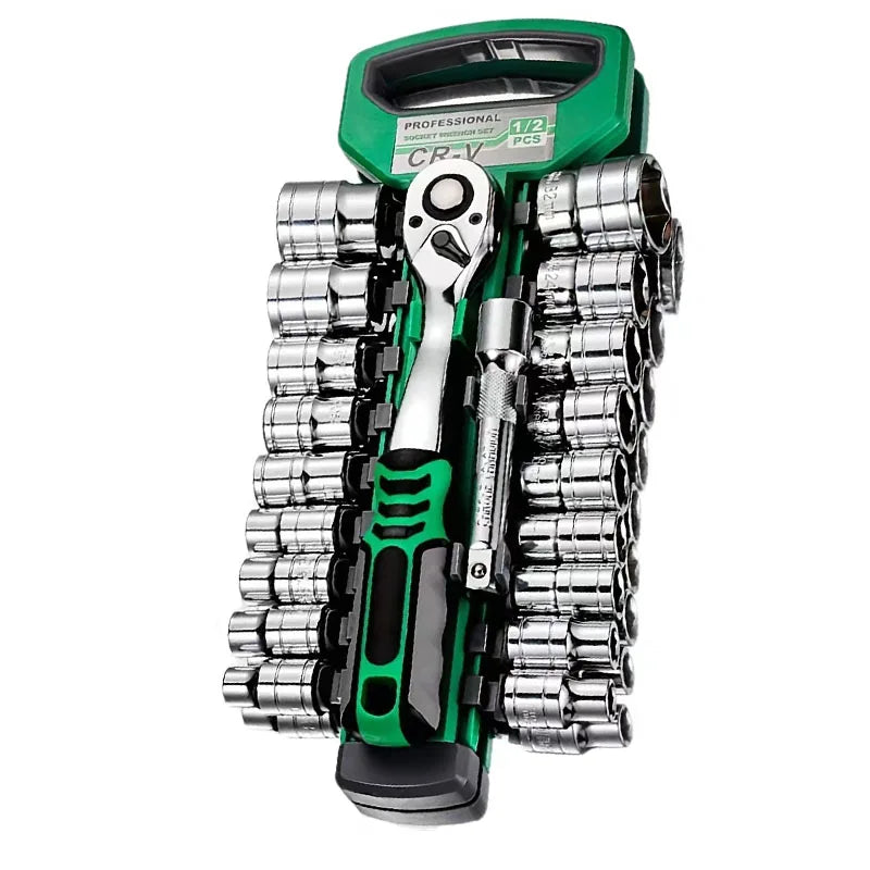 # 72-Piece Drive Socket Set - 1/4", 3/8" & 1/2" Ratchet Wrench Kit for Auto Repair & Mechanics