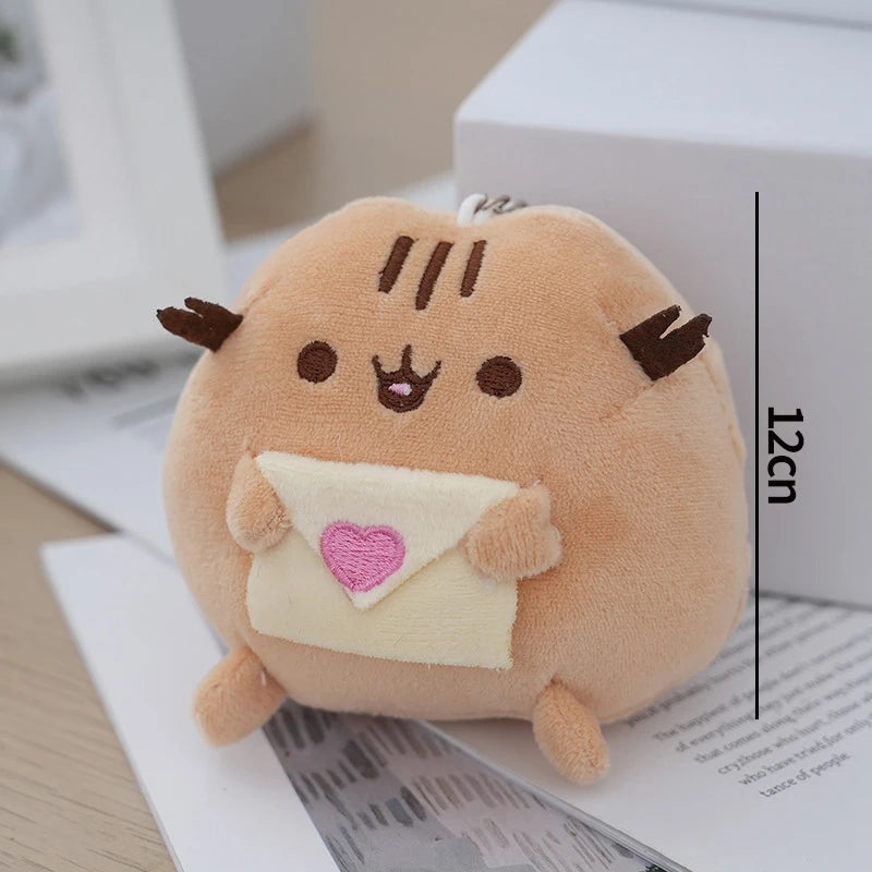 Cute Cat Plush Doll - Anime Ice Cream, Pizza, and Cake Stuffed Toy for Desk, Bedroom Decor, Birthday and Christmas Gifts