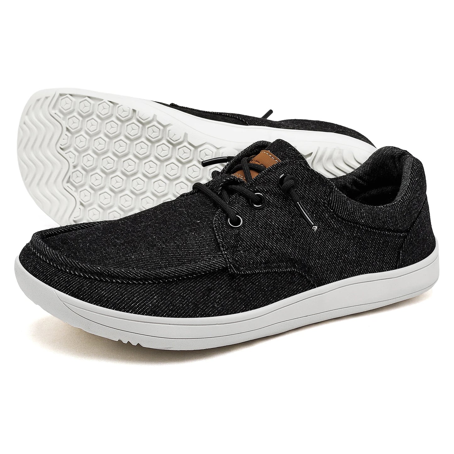 HOBIBEAR Men’s Barefoot Loafers – Lightweight Wide Toe Casual Sneakers for Women, Non-Slip Comfortable Boat Shoes   1/2