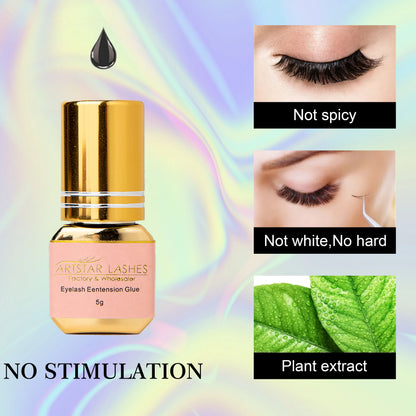 ARTSTAR 5ml Eyelash Extension Glue – Fast-Drying 0.5S/1S/2S Adhesive, Low-Odor, Long-Lasting Lash Glue