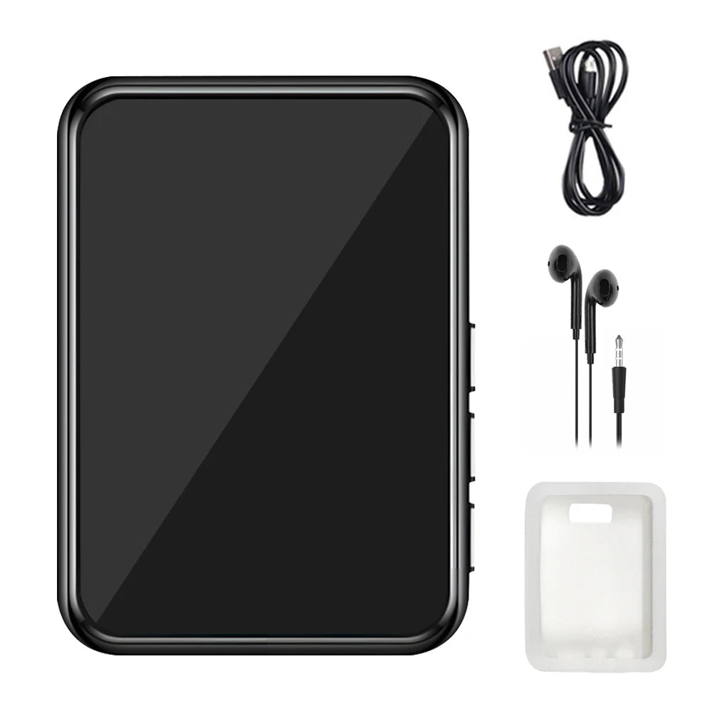 Bluetooth 5.4 MP3 Player - Touch Screen HiFi Music Player with Built-In Speaker, 32GB Storage & Voice Recording