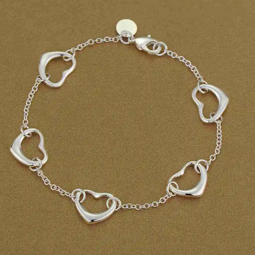 925 Sterling Silver Bead Bracelet – High-Quality Romantic Chain for Women, Fashion Jewelry Gift for Engagement, Party & Wedding