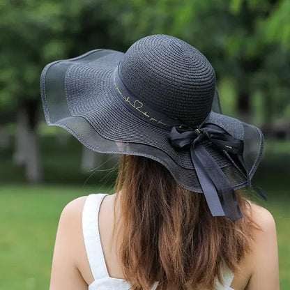 Women’s Summer Beach Straw Hat – Style Large Brim Sun Protection Hat for Vacation & Outdoor Fashion