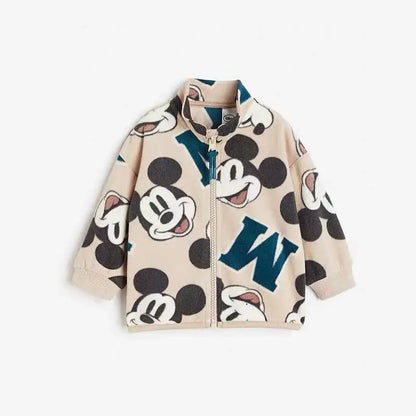 Mickey Pattern Baby Winter Coat – Cartoon Jacket for Boys & Girls, Kids' Warm Outerwear
