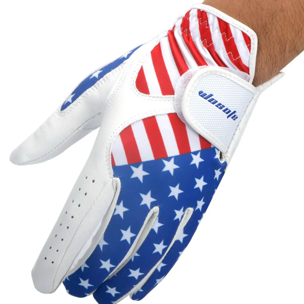 Men’s Left Hand Golf Glove – Anti-Slip Nanoscale Cloth with Breathable Airholes, All-Weather Fit
