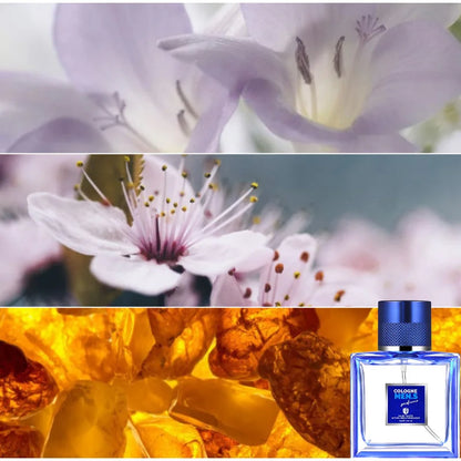 Blue Genuine Men’s Perfume, Citrusy Fresh Flowers & Fruits Fragrance, Long-Lasting Eau De Toilette