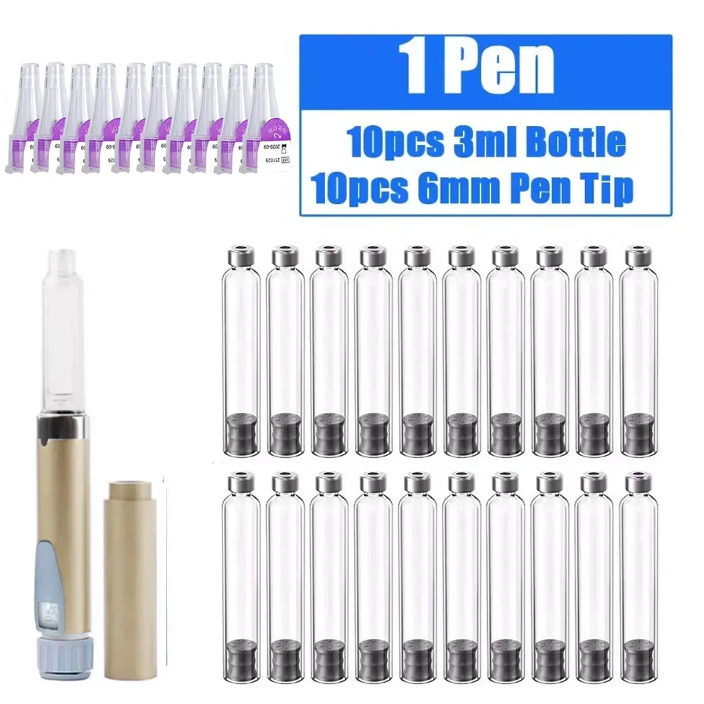 3ml Magic Pen Insulin Cartridges – Empty Cassette Bottle for Medical, Aesthetic & Tattoo Use