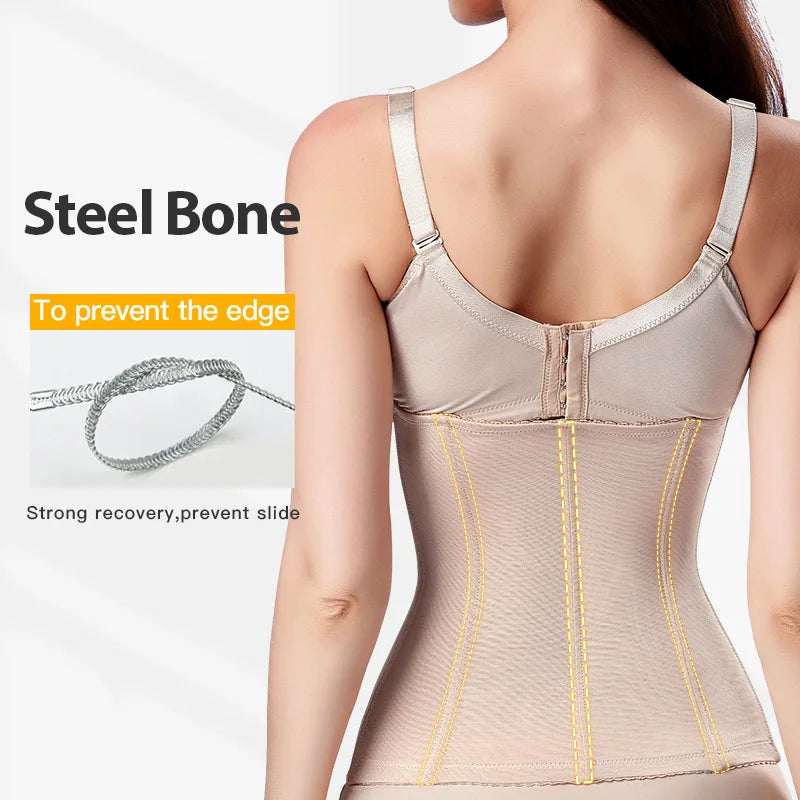 Women Slimming Waist Trainer Belt, Tummy Control Shapewear Belly Cincher Body Shaper Corset Girdle Fat Compression Faja Firm Waist Support