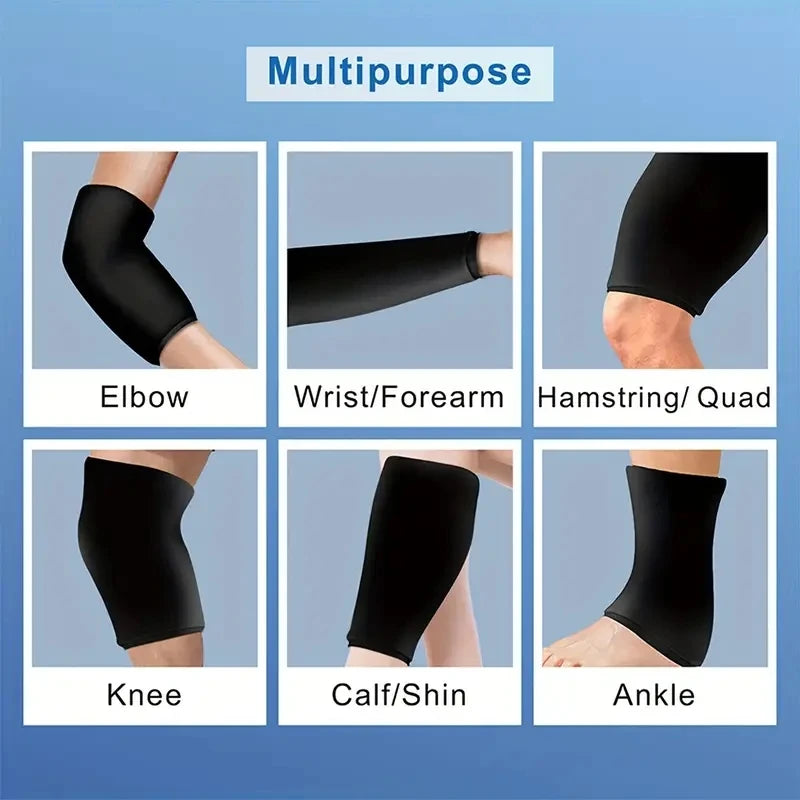 Gel Ice Sleeve — Reusable Hot & Cold Pack for Elbow, Knee, Ankle & Hand