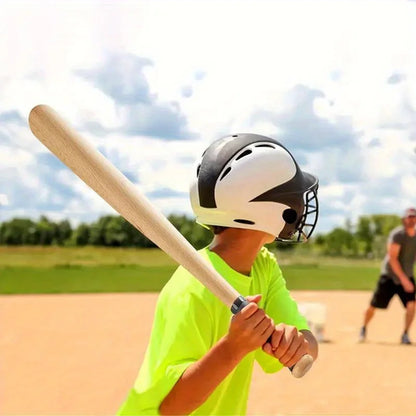 Solid Ash & Locust Wood Baseball Bat – 54/64/74/84cm Hardwood Bat for Baseball, Softball & Family Defense