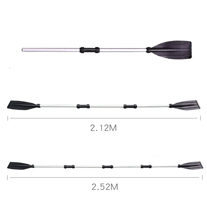 2 Pcs Aluminum Alloy Detachable Float Oars – Canoe Paddle Blade Replacement for Boat & Rafting
