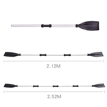 2 Pcs Aluminum Alloy Detachable Float Oars – Canoe Paddle Blade Replacement for Boat & Rafting