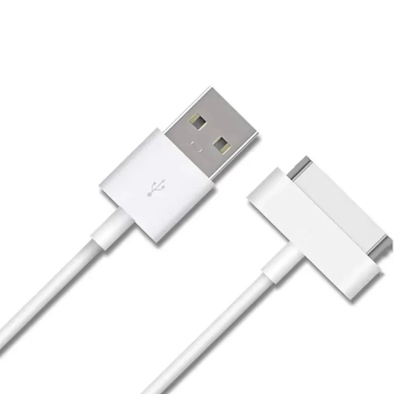 30-Pin USB Charging Cable Adapter - Data Sync and Charger Accessory for iPhone 3G, 3GS, 4, 4S, iPad 1–3, and iPod