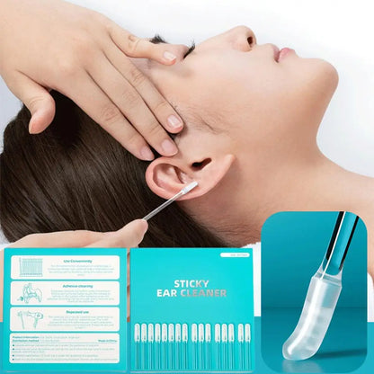 24-Piece Sticky Ear Cleaner Set – Soft Silicone Adhesive Ear Picks for Convenient Earwax Removal