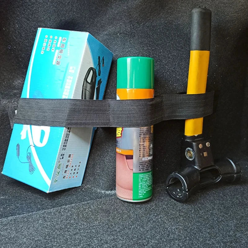 Car Trunk Storage Fixed Belt - Nylon Fire Extinguisher Storage Loop Strap - Black Trunk Organizer Strap for Car Accessories