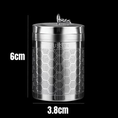 Stainless Steel Tea Infuser — Extra Fine Mesh Strainer with Extended Chain Hook for Loose Tea