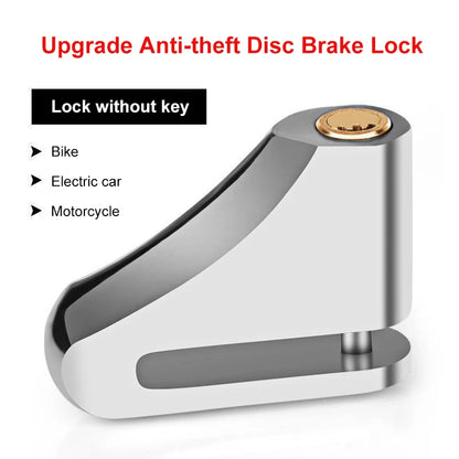Motorcycle Waterproof Disc Brake Lock — Anti-Theft Wheel Padlock with Keys for Motorcycles, Scooters & Mopeds