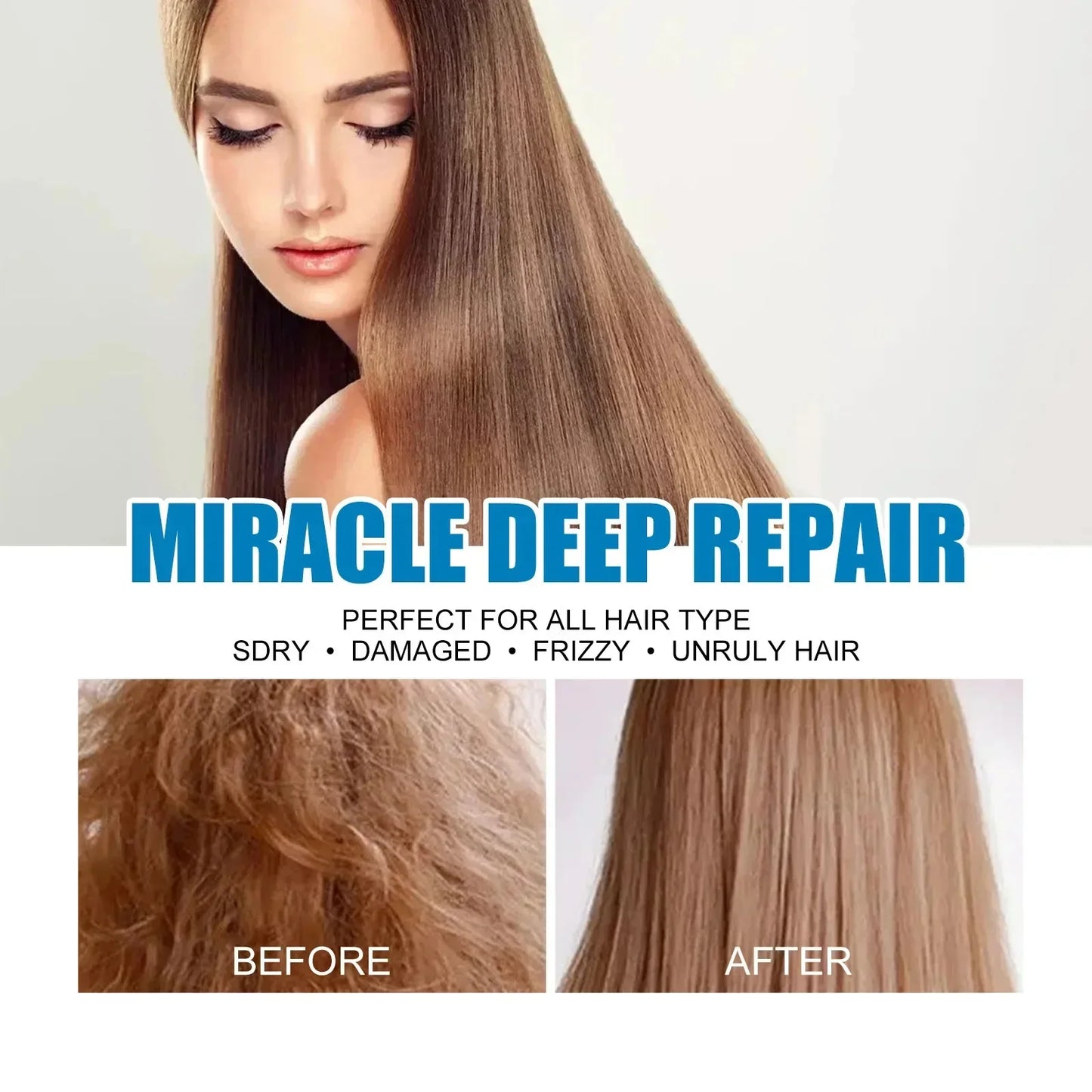Magic Hair Vitamin Capsules with Keratin Oil – Fast Restore for Soft, Smooth, Shiny Hair & Deep Moisturizing Frizzy Scalp Care
