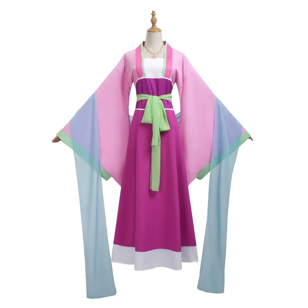 Maomao Cosplay Costume - Pink Anime Dress & Wig Inspired by The Apothecary Diaries