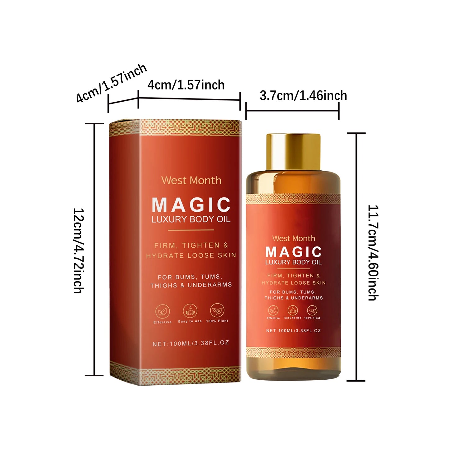 Body Firming & Lifting Oil – Moisturizing Skin Care for Sagging, Fine Lines & Brightening