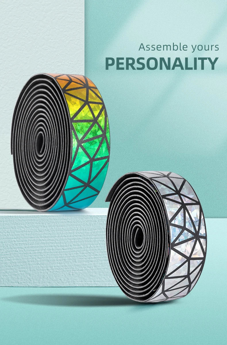 ROCKBROS Bicycle Handlebar Tape – Non-Slip Shock-Absorbing Curved Bar Straps for Road Bikes