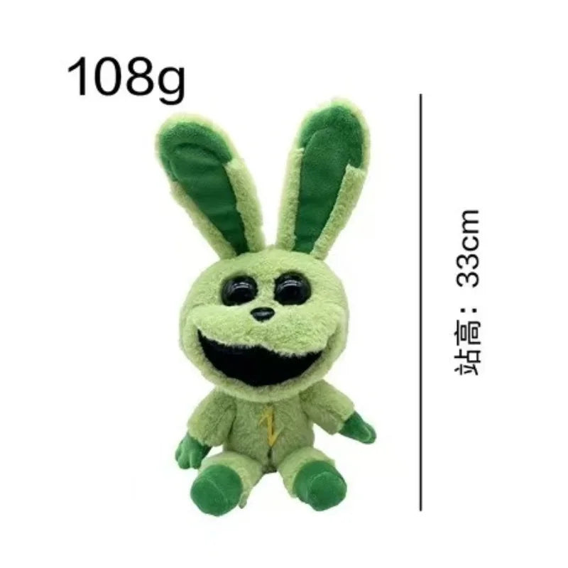 Smiling Animal Anime Plush Toy – Horror Cat Doll, Soft Cartoon Plush for Festival Decoration & Gift