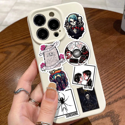 100-Piece My Chemical Romance Sticker Set - Waterproof Vinyl Decals for Laptops, Phones, Guitars, and Luggage